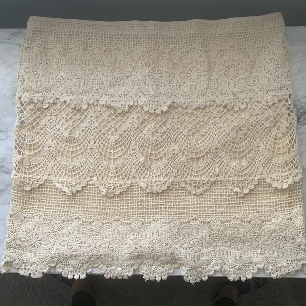 Boho lace / crochet skirt
